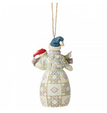 Jim Shore Snowman with Baby - hanging ornament