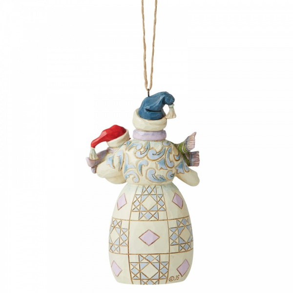 Jim Shore Snowman with Baby - hanging ornament