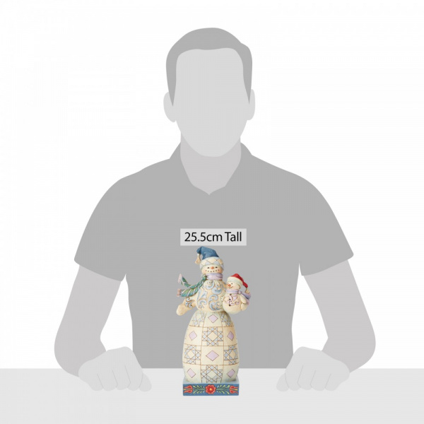 Jim Shore Snowman with Snowbaby - Sneeuwpop