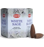 HEM Backflow wierookkegels Hem - white sage