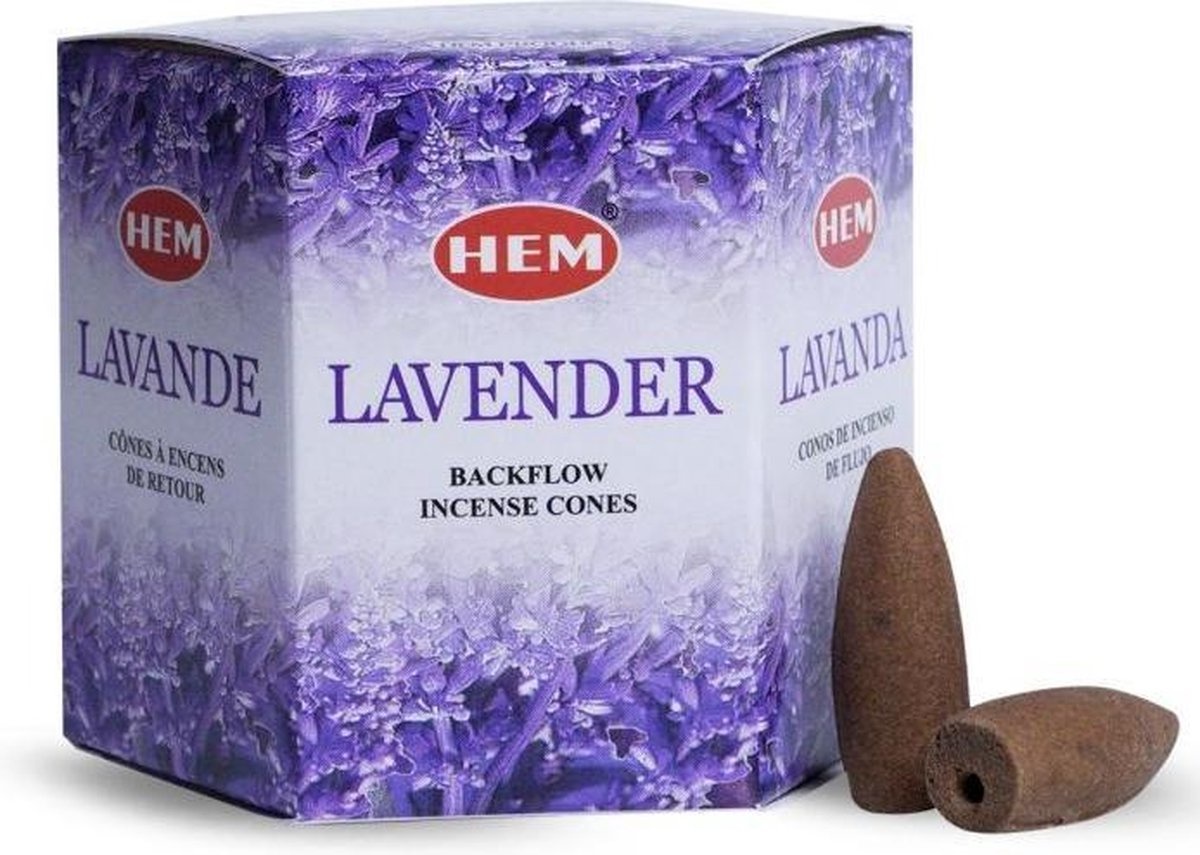 HEM Backflow wierookkegels Hem - lavendel
