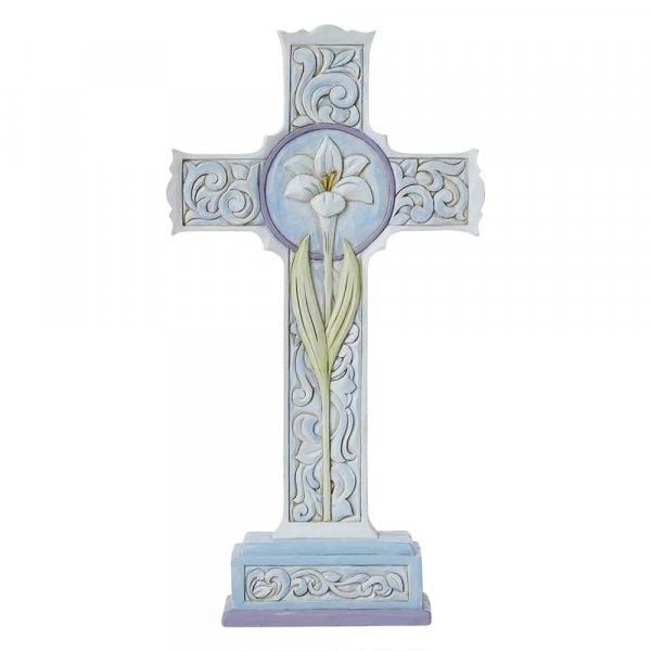 Jim Shore Two Sided Standing Cross Figurine