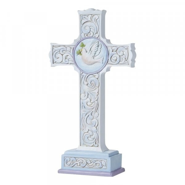 Jim Shore Two Sided Standing Cross Figurine