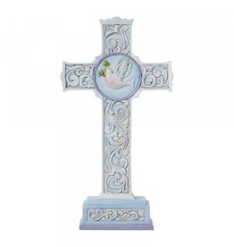 Two Sided Standing Cross Figurine
