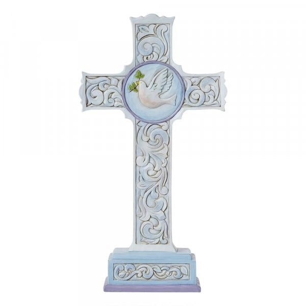 Jim Shore Two Sided Standing Cross Figurine