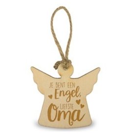 Miko Houten engeltje - Liefste oma