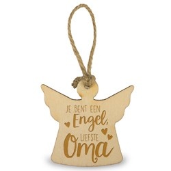 Miko Houten engeltje - Liefste oma