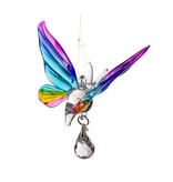 Suncatcher vlinder van glas en kristal (tropisch)