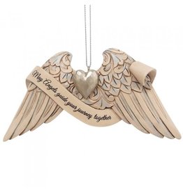Jim Shore Wedding Angel Wings Hanging Ornament