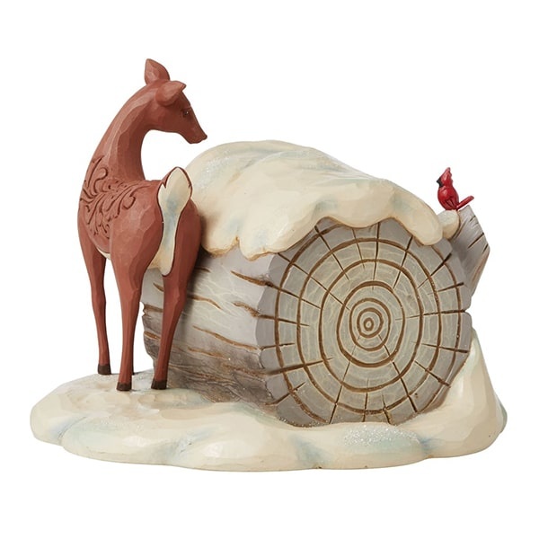 Jim Shore Winter Wonderland Hollow Log with Animals