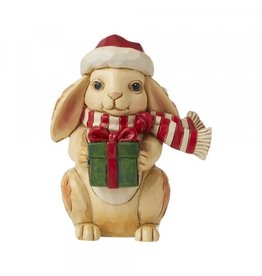 Mini Christmas Bunny kerstbeeldje