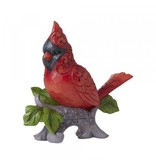 Jim Shore Cardinal on Branch - Kardinaalvogel