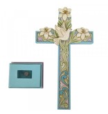Jim Shore Cross with Lilies and Dove
