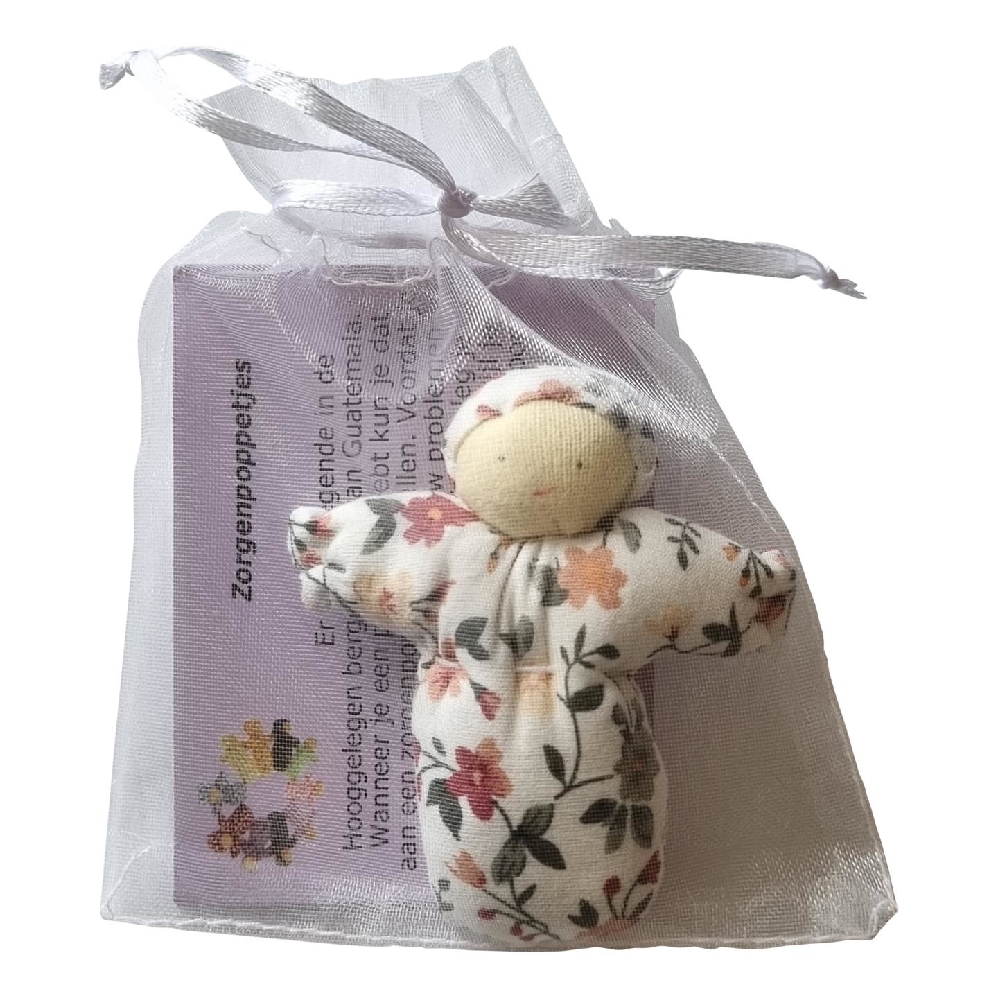 Zorgenpoppetjes (stof, handgemaakt)