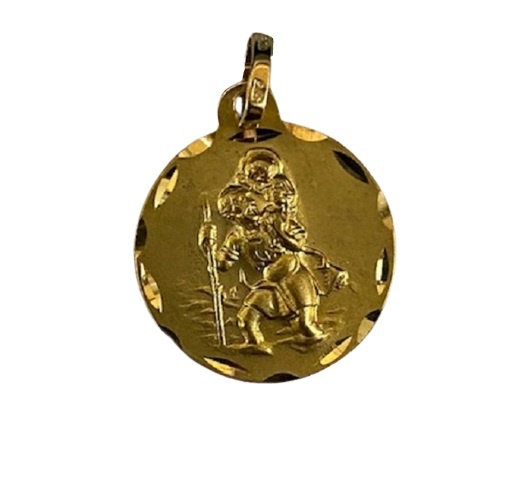 zak Koken rib Christoffel medaillon goud (9 karaat) - De Vrolijke Engel