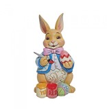 Jim Shore pint sized Bunny Painting Eggs - paashaas