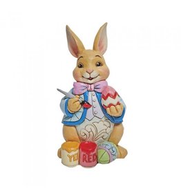 pint sized Bunny Painting Eggs