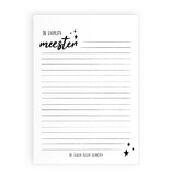 Groot notitieblok - Leukste meester