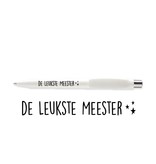 Pen - De leukste meester (wit)