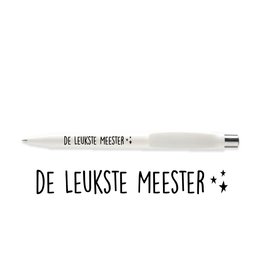 Pen - De leukste meester (wit)