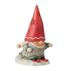 Jim Shore Gnome Skier with Braids