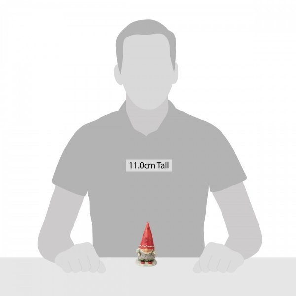 Jim Shore Gnome Skier with Braids