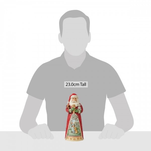 Jim Shore Santa with Puppies - kerstman