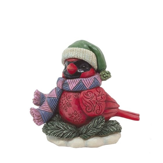 Jim Shore Christmas Cardinal Mini beeldje