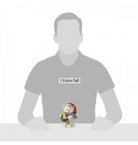 Jim Shore Bear with Kitten in Wreath pint sized kerstbeeldje