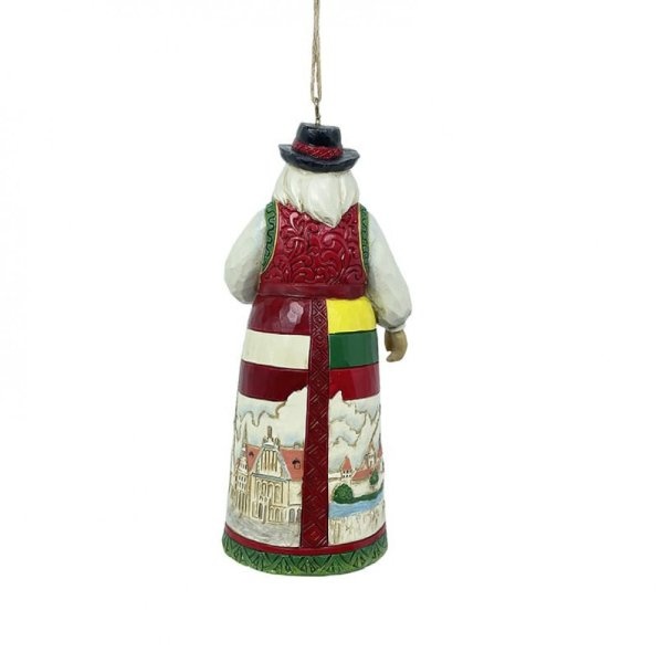 Jim Shore Baltic Santa Hanging Ornament - kersthanger