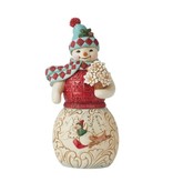 Jim Shore Winter Wonderland Snowman Sledding
