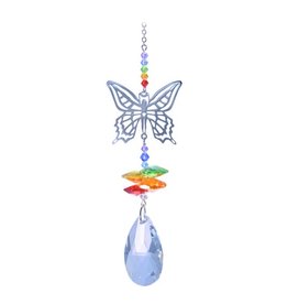 Suncatcher vlinder met kristal