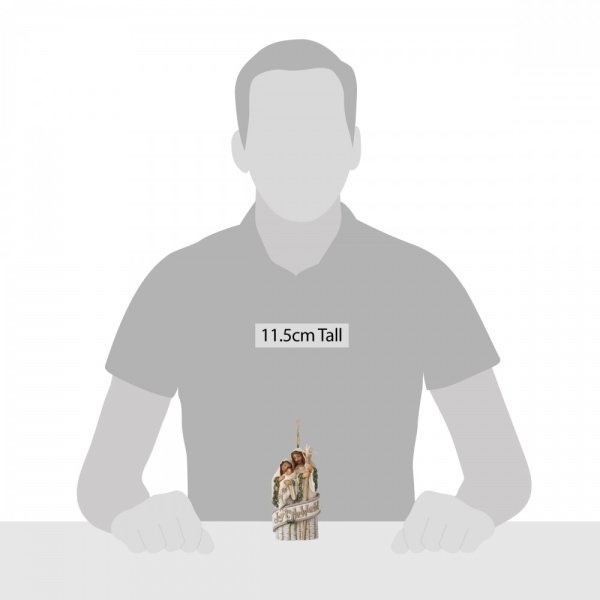 Jim Shore White Woodland Holy Family Hanging Ornament