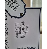 Wenskaart -  een hele dikke knuffel