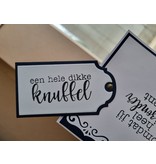 Wenskaart -  een hele dikke knuffel