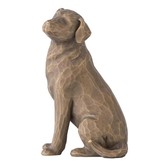 Willow Tree beeldje Love My Dog (donkergekleurd)