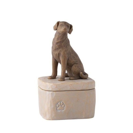 Willow Tree Love my Dog (Dark) Keepsake Box - bewaardoosje