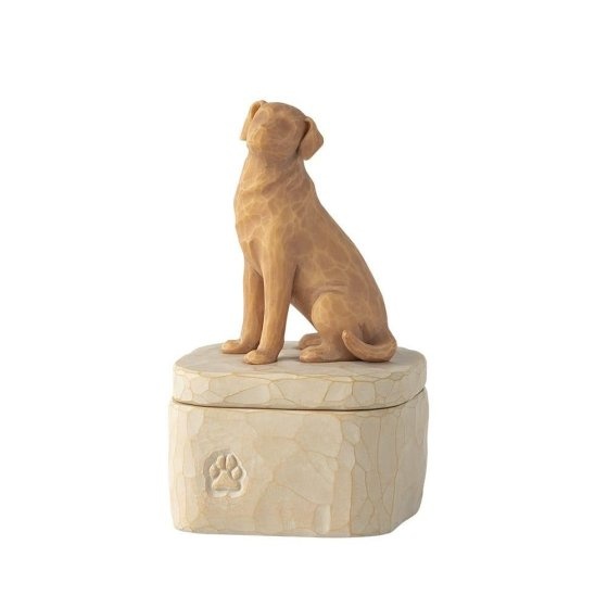 Willow Tree Love my Dog (Golden) Keepsake Box - bewaardoosje