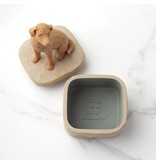Willow Tree Love my Dog (Golden) Keepsake Box - bewaardoosje