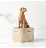 Willow Tree Love my Dog (Golden) Keepsake Box - bewaardoosje