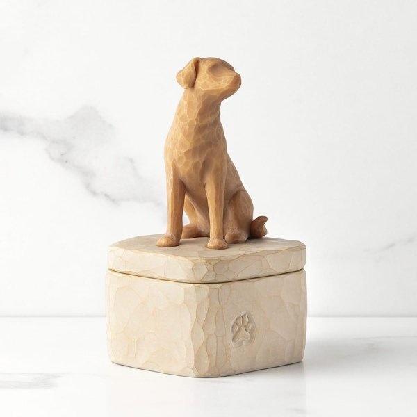 Willow Tree Love my Dog (Golden) Keepsake Box - bewaardoosje