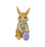 Jim Shore Easter Bunny with Floral Pattern Mini - paashaas