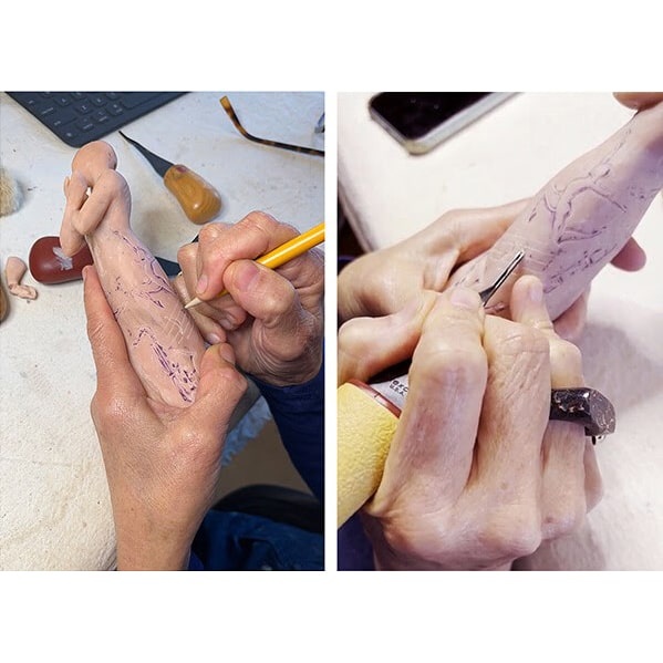 Willow Tree Music speaks (darker hair and skin)