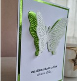 Wenskaart vlinder - en dan staat alles even stil...