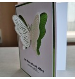 Wenskaart vlinder - en dan staat alles even stil...