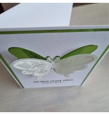 Wenskaart vlinder - en dan staat alles even stil...