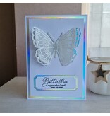 Wenskaart vlinder - butterflies appear