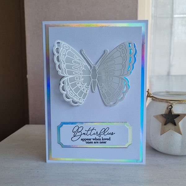 Wenskaart vlinder - butterflies appear