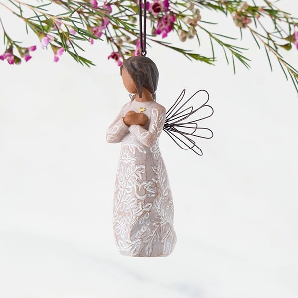 Willow Tree Remembrance kerstboomhanger - darker skin and hair