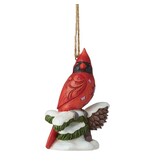 Jim Shore Caring Cardinals Winter Blessing - kersthanger